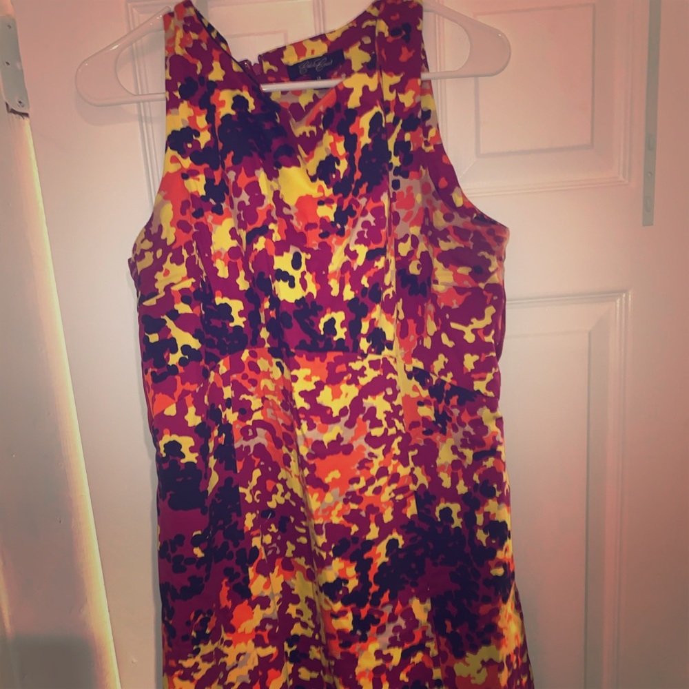 Knee length multi colored dress